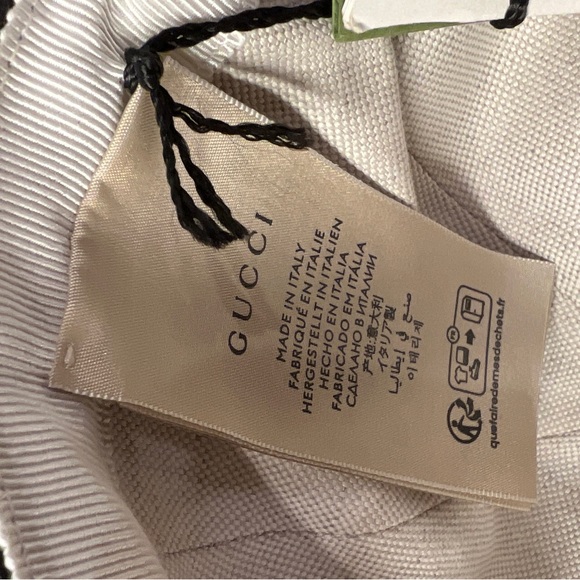 GUCCI LEATHER Black/Gray Diana Baseball Hat - Picture 9 of 13